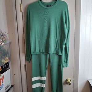 Michael Lauren Jogging Sweatsuit Size Small Distressed